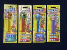 Lot 4 Muppets - Kermit Miss Piggy Fozzie Gonzo Vintage PEZ Dispensers Unopened