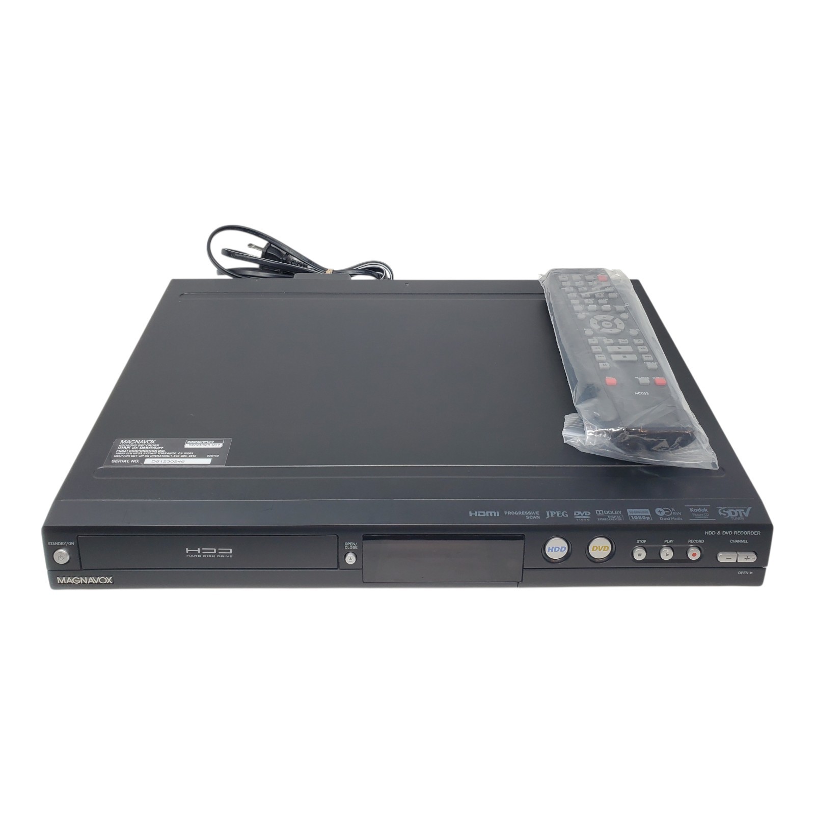 Magnavox MDR533H/F7 320GB HDD DVR DVD Recorder HDMI 1080p W/