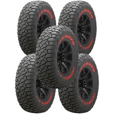 (QTY 5) 35x12.50R17LT Arroyo Tamarock R/T 121Q LRF Red letter Tires