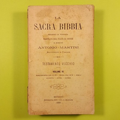 DIE HEILIGE BIBEL ALTES TESTAMENT VOL IV MARTINI 1898