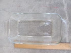 Vintage Pyrex Clear Glass #212 Bread Meat Loaf Pan With Handles 9 in x 5 in