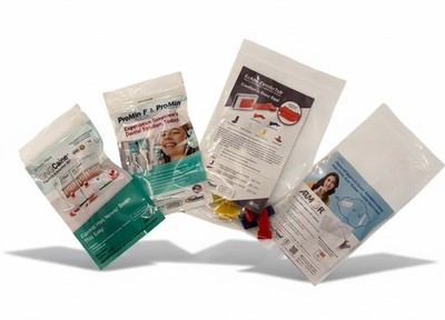 Dental Sample Lot Pac-Dent & GingiCaine ProMin F Armor EzAim ComforTab Dental