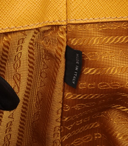Prada Mimosa Saffiano Lux Leather Large Galleria Tote - Picture 8 of 11