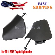 For Toyota Highlander 2011-2013 Pair Front Bumper Tow Eye Bracket Hook Cover Cap