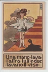 ANTIQUE ITALIAN POSTCARD FROM THE FAMOUS PROVERBS SERIES - ILLUSTRATOR - SMALL F.
