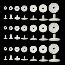 60 Plastic Animal  Doll Body Joints - 7 Sizes for DIY Crafts  Bear Making