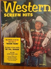 1952 WESTERN SCREEN HITS MAGAZINE - GENE AUTRY - PREMIERE ISSUE - ROY ROGERS VG