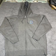 Mr. Zogs Sex Wax Hoodie Mens XL Logo Front Back Full Zip Lined Heavyweight