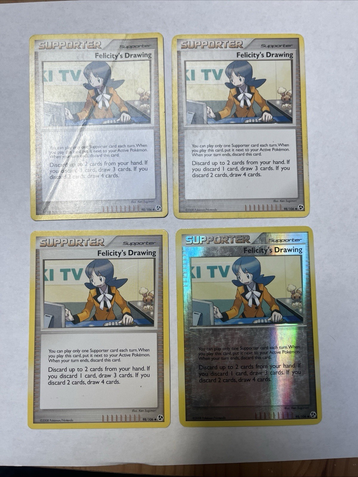 Felicity's Drawing 98/106 Great Encounters Pokemon Card Trainer Supporter 4