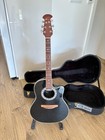 Ovation Celebrity 1996 semi acoustic Black elektroakustische Gitarre + Case TOP