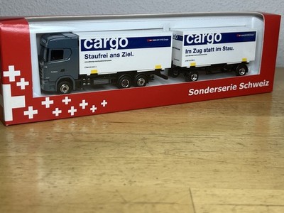 AWM Sonderserie Schweiz Scania C Planzer Drehschemelhängerzug SBB Cargo 1:87