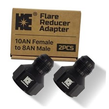 Cosmostar 2 PCS 10AN Female to 8 AN Male Flare Reducer Adapter - 10AN to 8AN