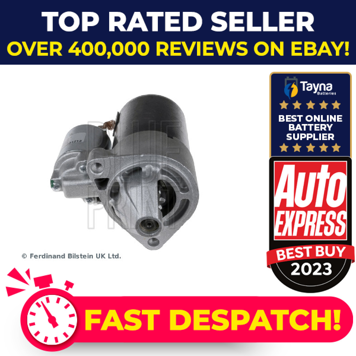 Starter Motor fits DAEWOO MATIZ 8 1998 on F8CV Blue Print 96275481 96569440