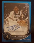 Terrence Shannon Jr. 2025 Bowman Blue Refractor Auto /150