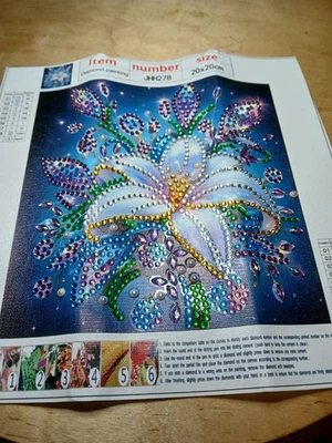Diamond painting * Fertiges Bild *Blume* 20 X 20 - Bild 1 von 3