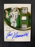 2025 Joe Namath Panini Immaculate Auto /99 Triple PATCH LAUNDRY TAG #IPCA-JNH