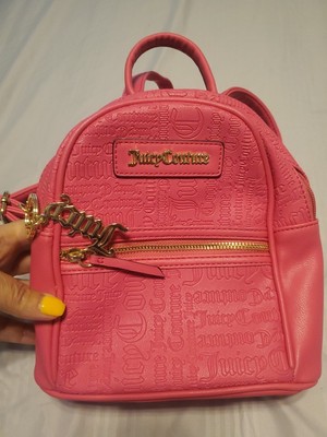 Juicy Couture Pink Mini Backpack with Gold Logo Harware | eBay display picture 2