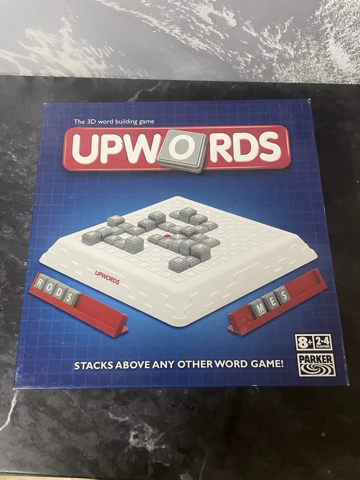 UPWORDS by Parker 2006 Version Board Game 3D Letter Word Building Complete GC - Image 2 of 4