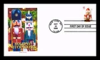 US COVER HOLIDAY NUTCRACKERS FIRST DAY ISSUE PANDA CACHET