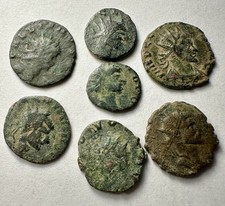 7 Claudius II ancient Roman coins