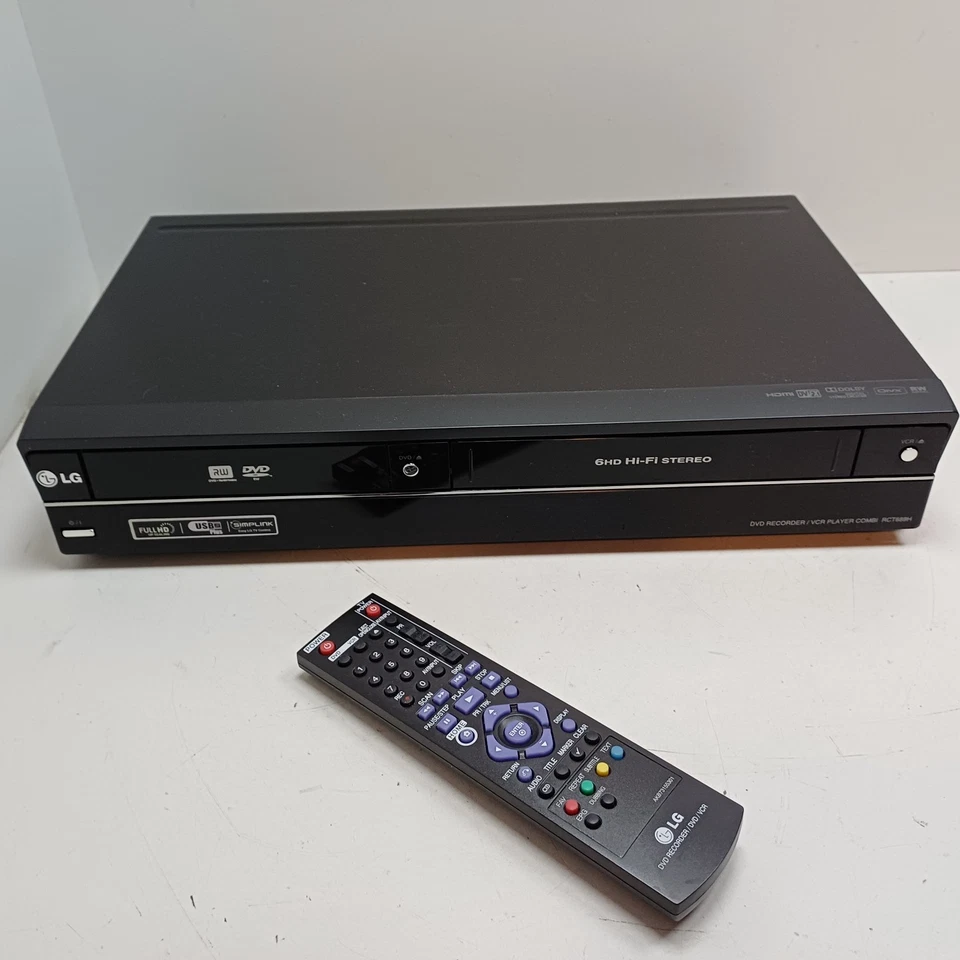 LG RCT689H DVD-Recorder/VCR-Player Kombi GETESTET +Fernbedienung HDMI 1080P VHS USB + OVP - Bild 4 von 4