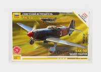 1:72 Zvezda Airplane Yak-9D Military Soviet Fighter Kit ZS7313 Modellbau