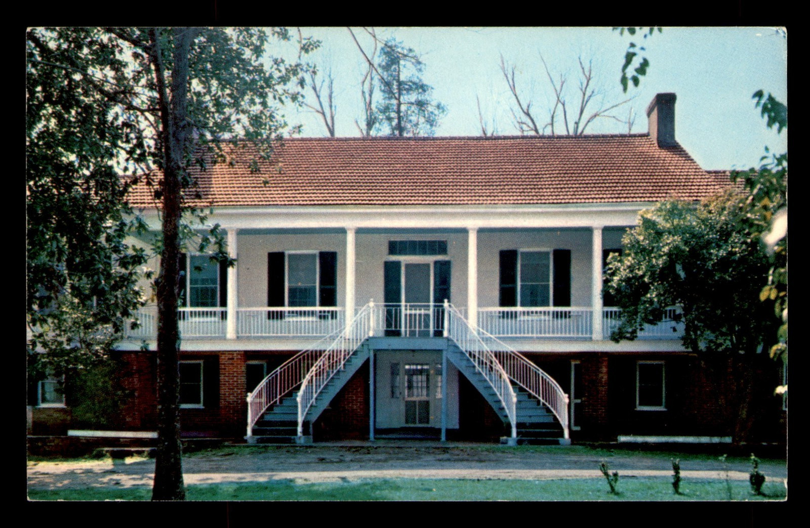 Cherry Grove, Natchez, MS, Surget, House, Front View, Postcard, Unp