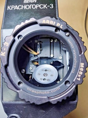 K-3 Umrüstsatz ARRI PL Canon Super16 Ultra16 Krasnogorsk-3 Kopf + Filmfenster