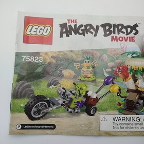 Lego 75823 ANGRY BIRDS Movie Island Egg Heist Instruction Manuals 1 & 2 ONLY