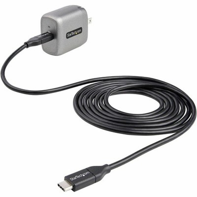StarTech 30W USB-C Wall Charger, Portable GaN Charger with USB Power Delivery