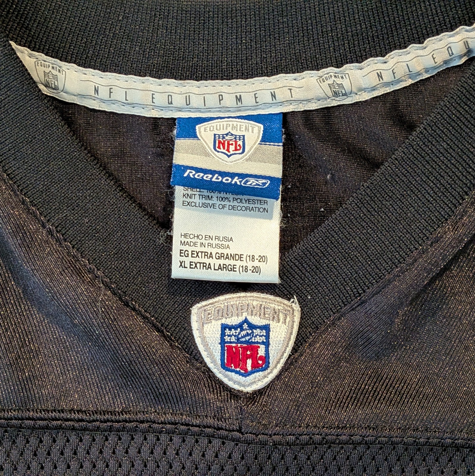 Randy Moss Oakland Raiders Jersey Youth XL 18-20 Reebok Boys NFL Home Black thumbnail 7