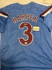Bryce Harper Signed Philadelphia Phillies #3 Baseball Jersey W/ COA