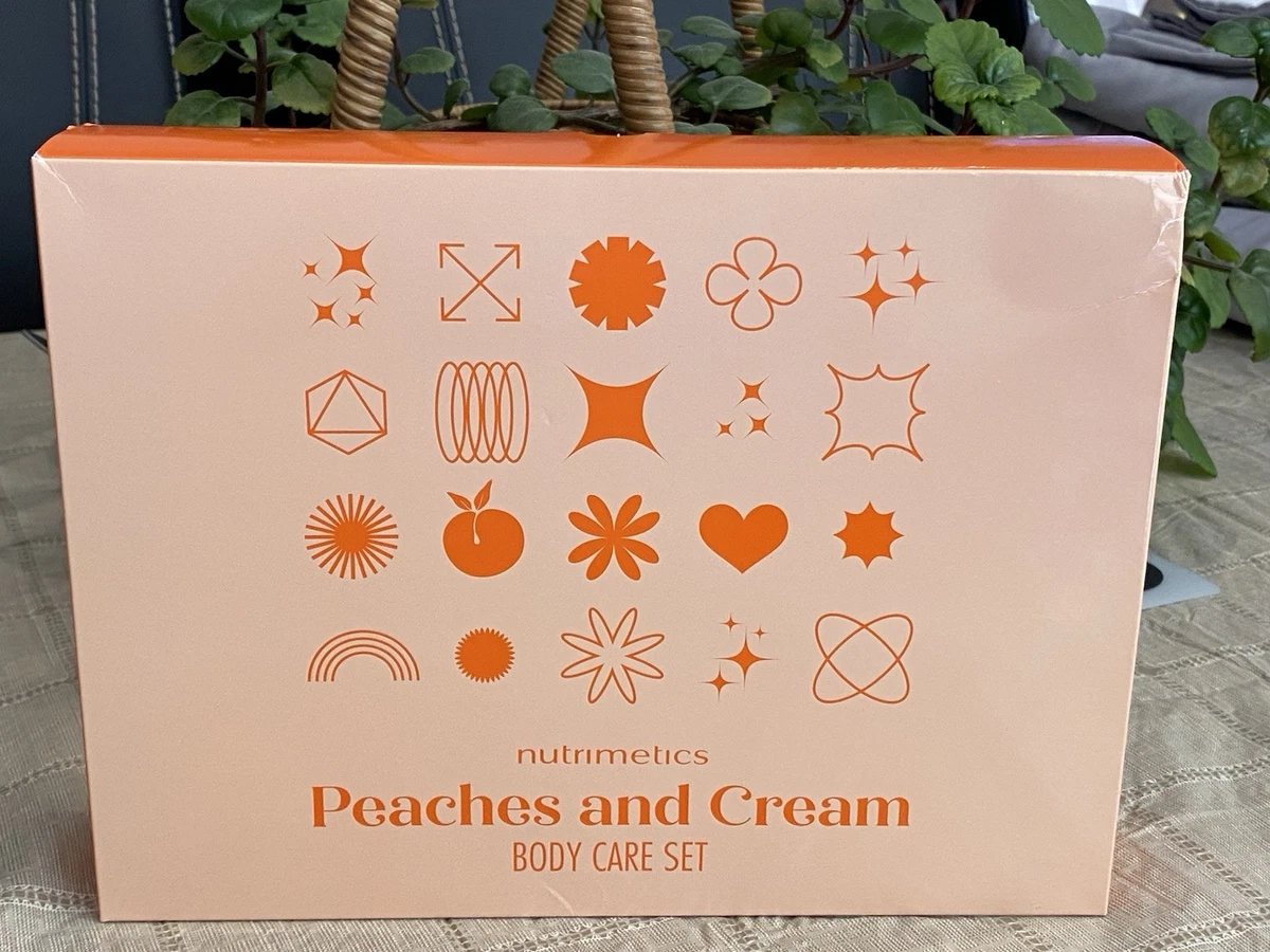 Nutrimetics Peaches And Creme Body Care Gift Set - Wash + Scrub + Body Butter ❤️