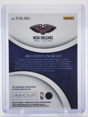2024-25 Panini Immaculate Collection - Immaculate Ink Brandon 