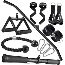 Cable Machine for Home Gym, Triceps Press Down Cable Machine attachments, LAT 