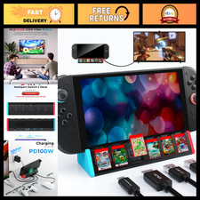 4K HDMI Switch 2 Dock Station for Nintendo Switch - Card Storage Fast Charging