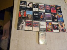 Classic Rock Cassette Tape Lot of 22 METALLICA AC DC ZEPPELIN, MORE