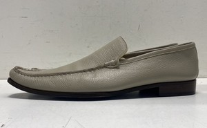 Coach Dustin Grey Pebbled Leather Venetian Loafers Made in Italy Size 13 D