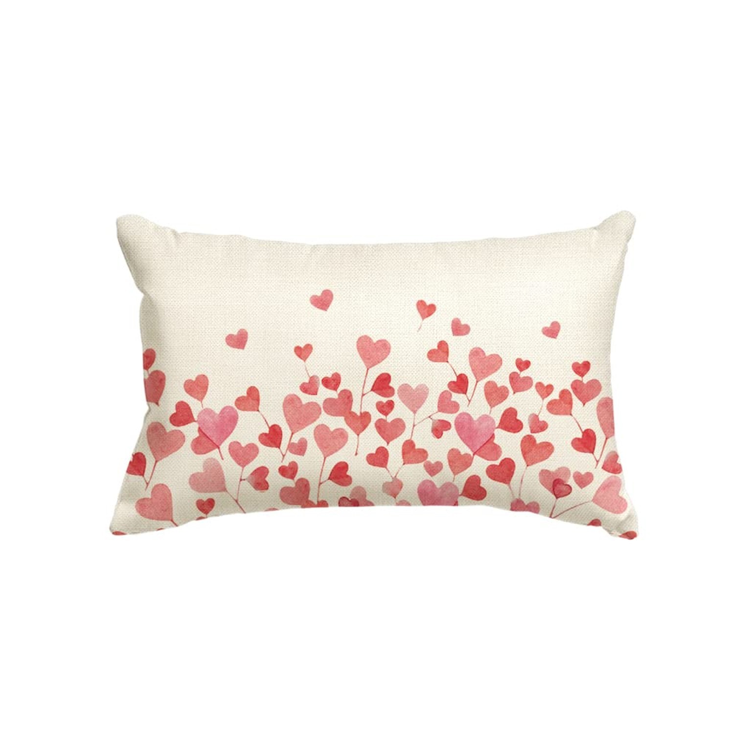 AVOIN colorlife Valentine's Day Hearts Throw Pillow Cover, 12 x 20 Inch Anniv...