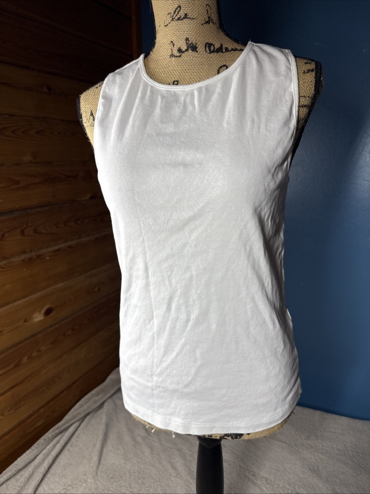 J Crew Womens Large Solid Plain White Girlfriend … - image 1