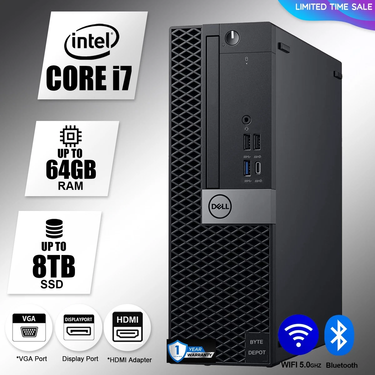 Dell Intel Core i7 6th Gen PC Desktops & All-In-Ones for sale | eBay