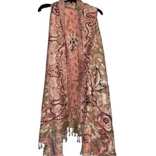 Mr Raj Pink and Beige Paisley Vest