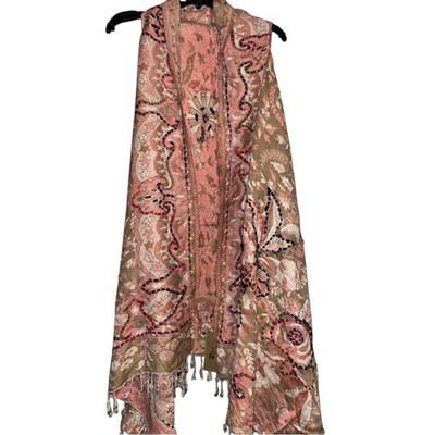 Mr Raj Pink and Beige Paisley Vest