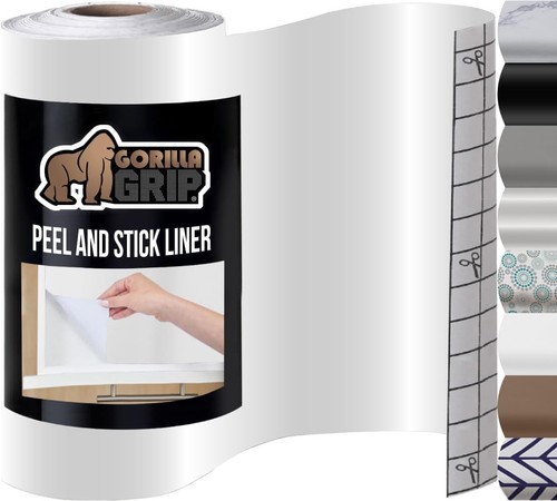 Gorilla Grip Peel and Stick Paper, 240"W x 17.5"L, Clear Matte - Bild 1 von 9