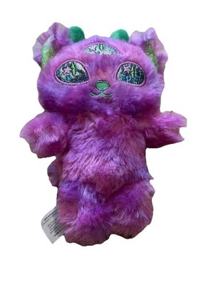 Intergalactic Intruders Alien Cat Small Plush Pink 3 Eyes Stars Fiesta Vernon