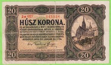 Hungary 1920 20 Korona P-61 VG B578