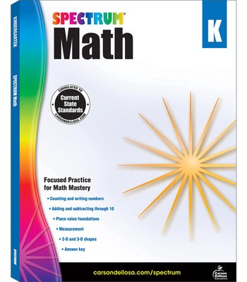 Spectrum Math Workbook Grade K Mathe Arbeitsbuch Kindergarten Vorschule Englisch