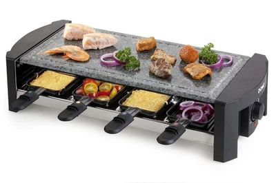 DOMO Raclette Grill 8 Personen Grillplatte Party Grill Tischgrill Elektrogrill 1300 W