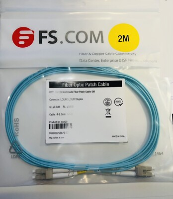 FSCOM LWL Kabel OM4 LC/UPC MM MultiMode 50/125 - 2 Meter - inkl. VAT