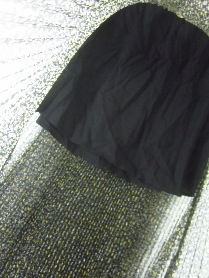 Abercrombie & Fitch Womens S Black Yellow Floral Micro Pleated Midi Skirt Sheer - Image 3 of 4